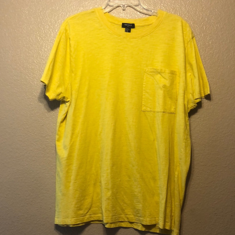 Yellow pocket tee